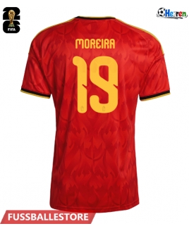 Günstige Belgien Diego Moreira #19 Heimtrikot WM 2026 Kurzarm